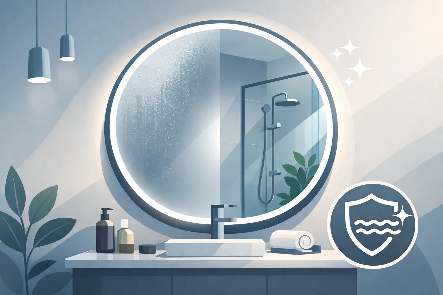 Miroir LED salle de bain antibuée bien choisir