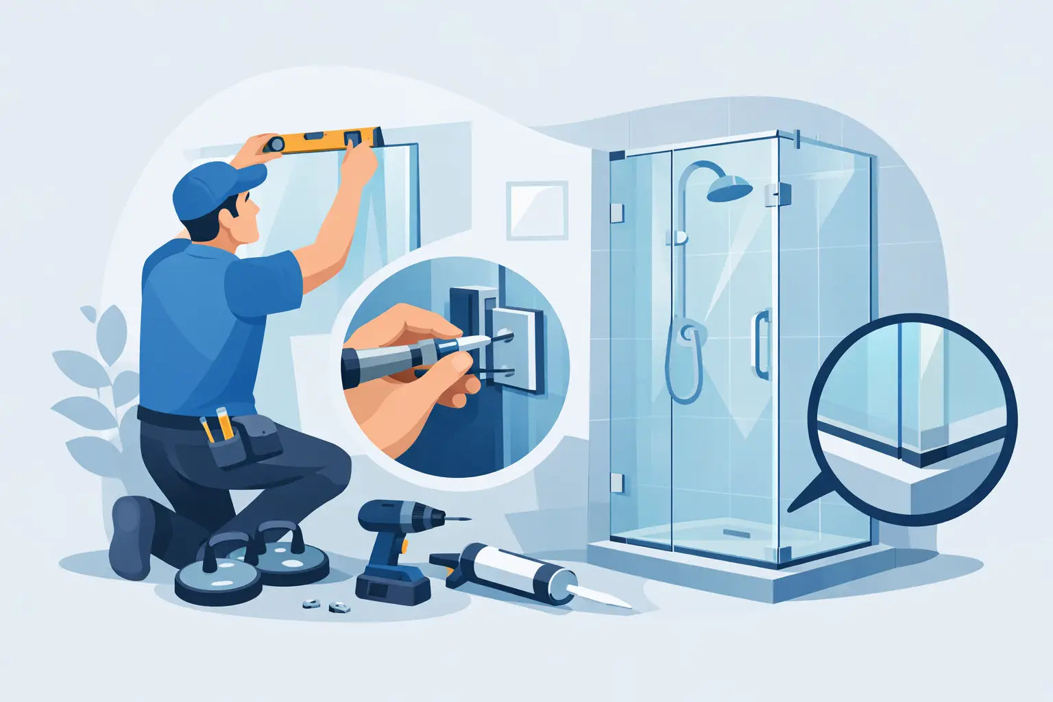 Installer une porte de douche sans erreur