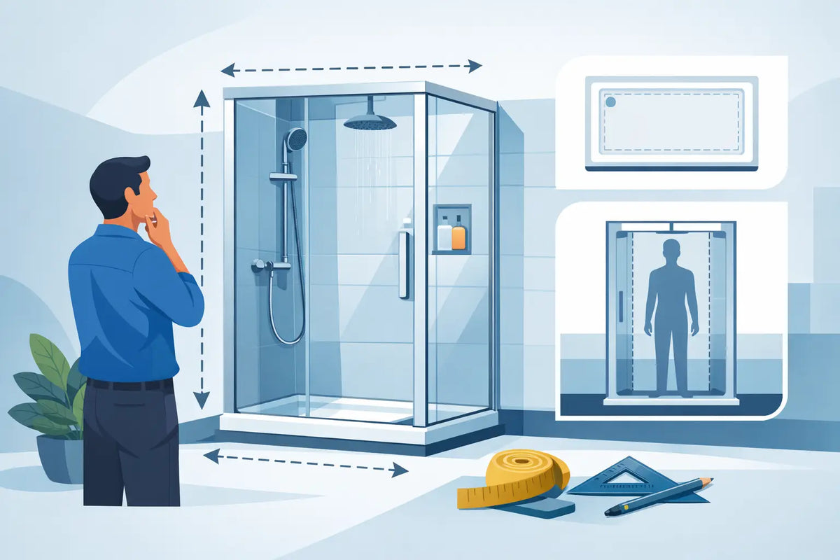 Quelles dimensions pour une douche rectangulaire ?