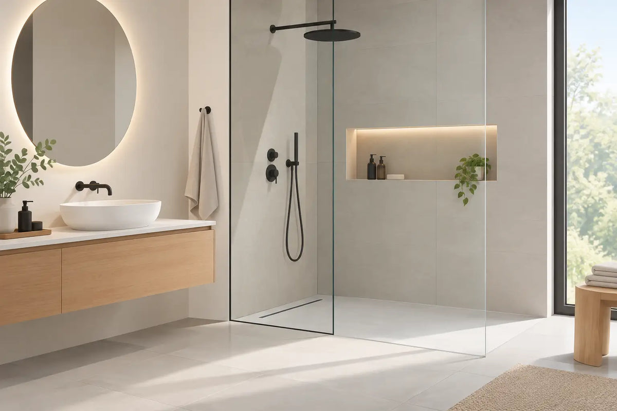 Tendances douche minimaliste pour une salle de bain actuelle