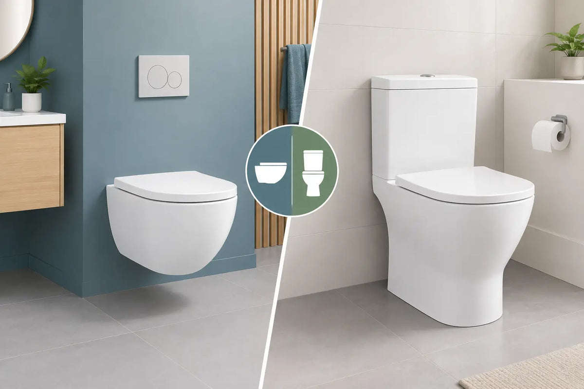 Toilette suspendue versus monobloc : que choisir?