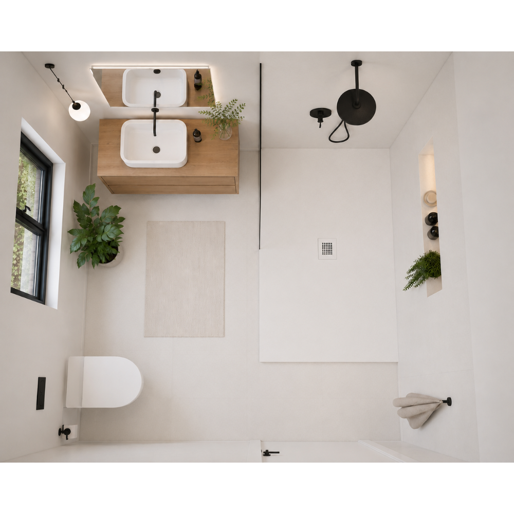 BASE DE DOUCHE - AZERO BLANC