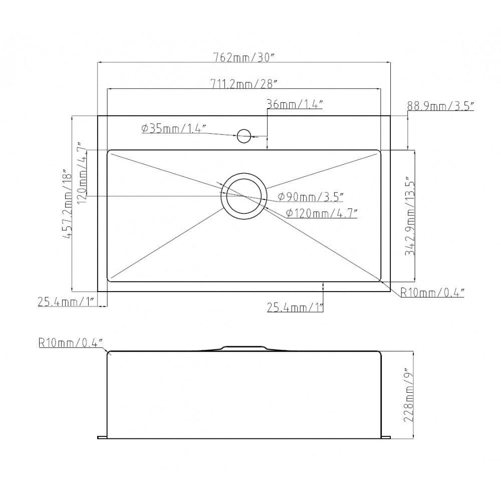 KITCHEN SINK - 3218-BL