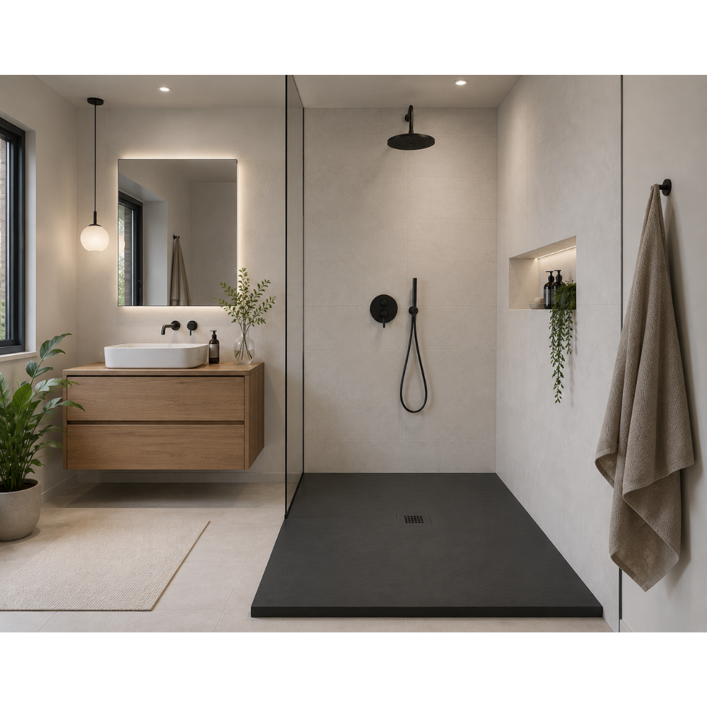 BASE DE DOUCHE - AZERO NOIR