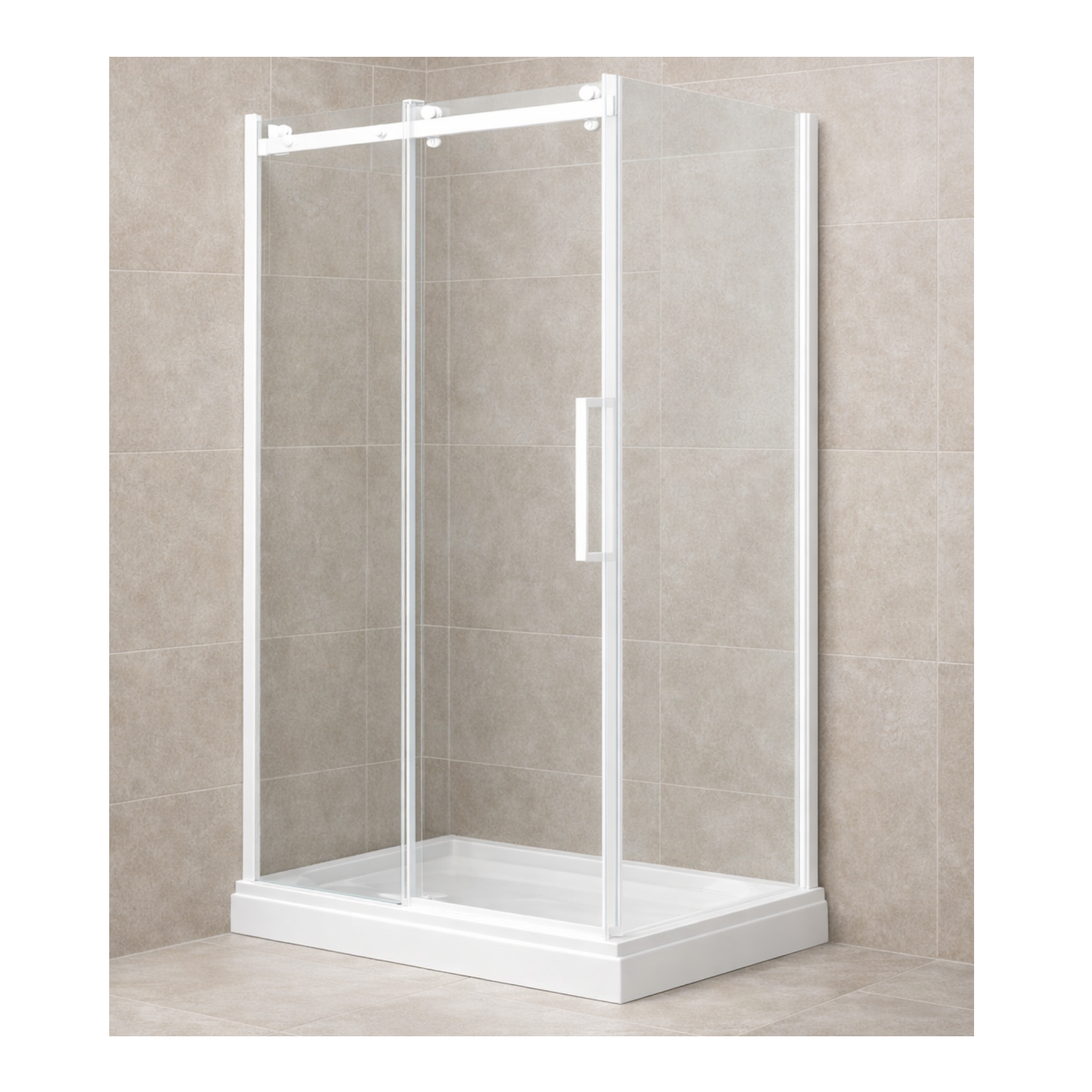 DOUCHE COULISSANTE - MIKOTO 10MM BLANC