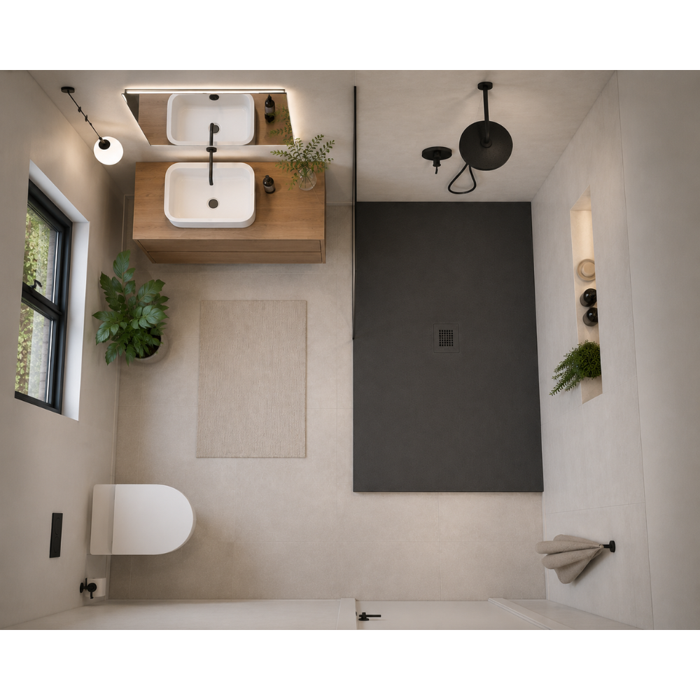 BASE DE DOUCHE - AZERO NOIR