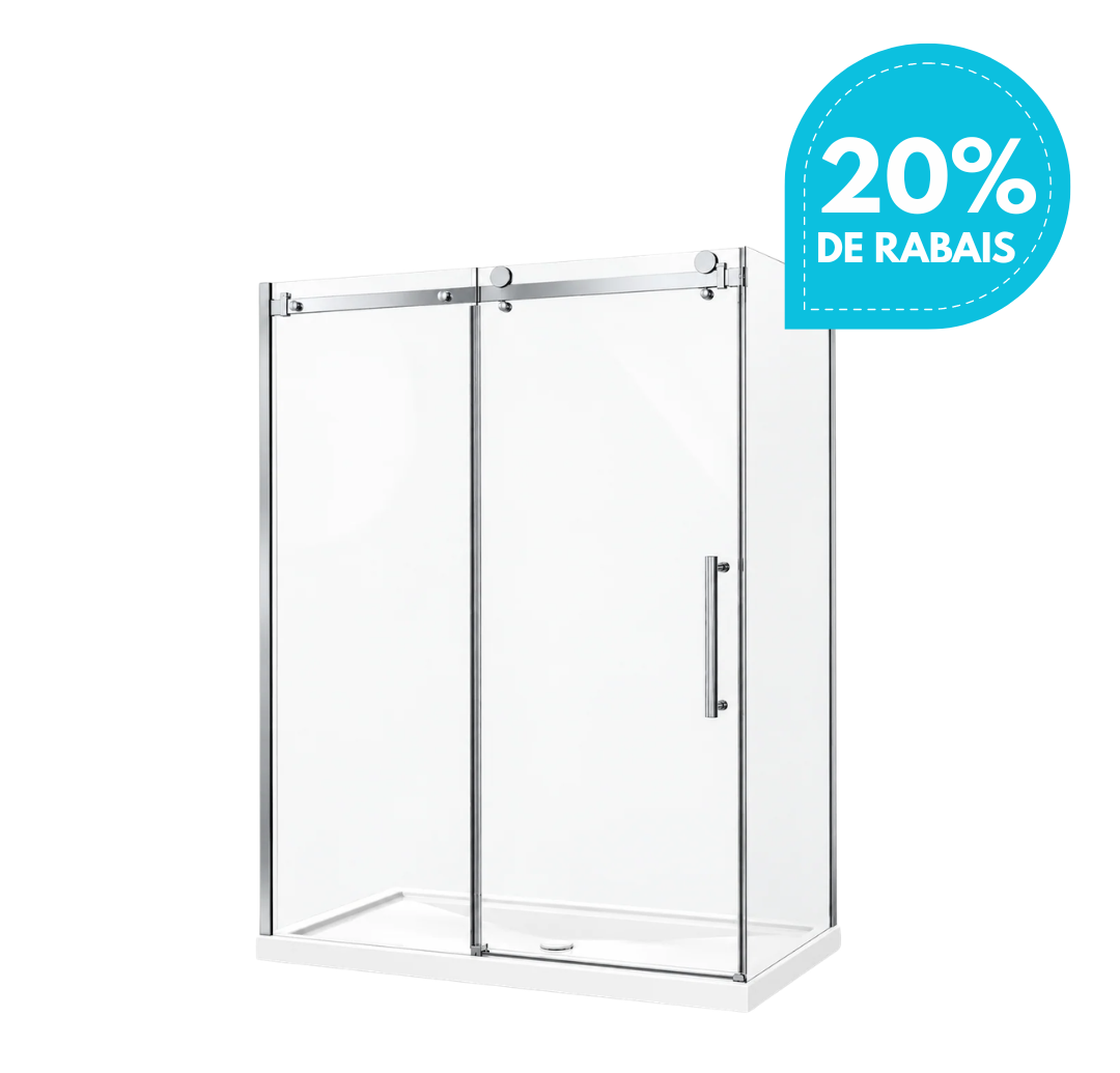 DOUCHE COULISSANTE - MIKKO 10MM CHROME