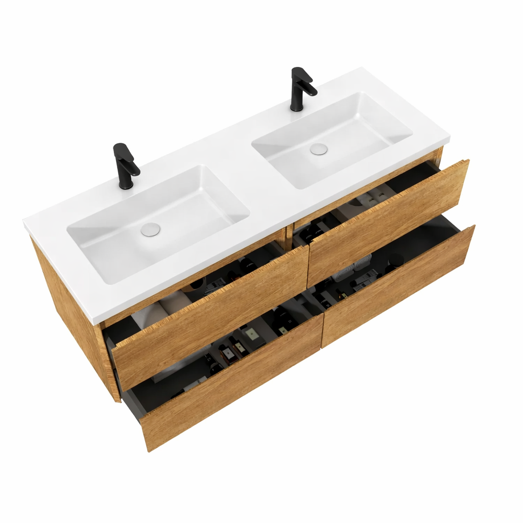 VANITÉ BORA - 60" BLANC