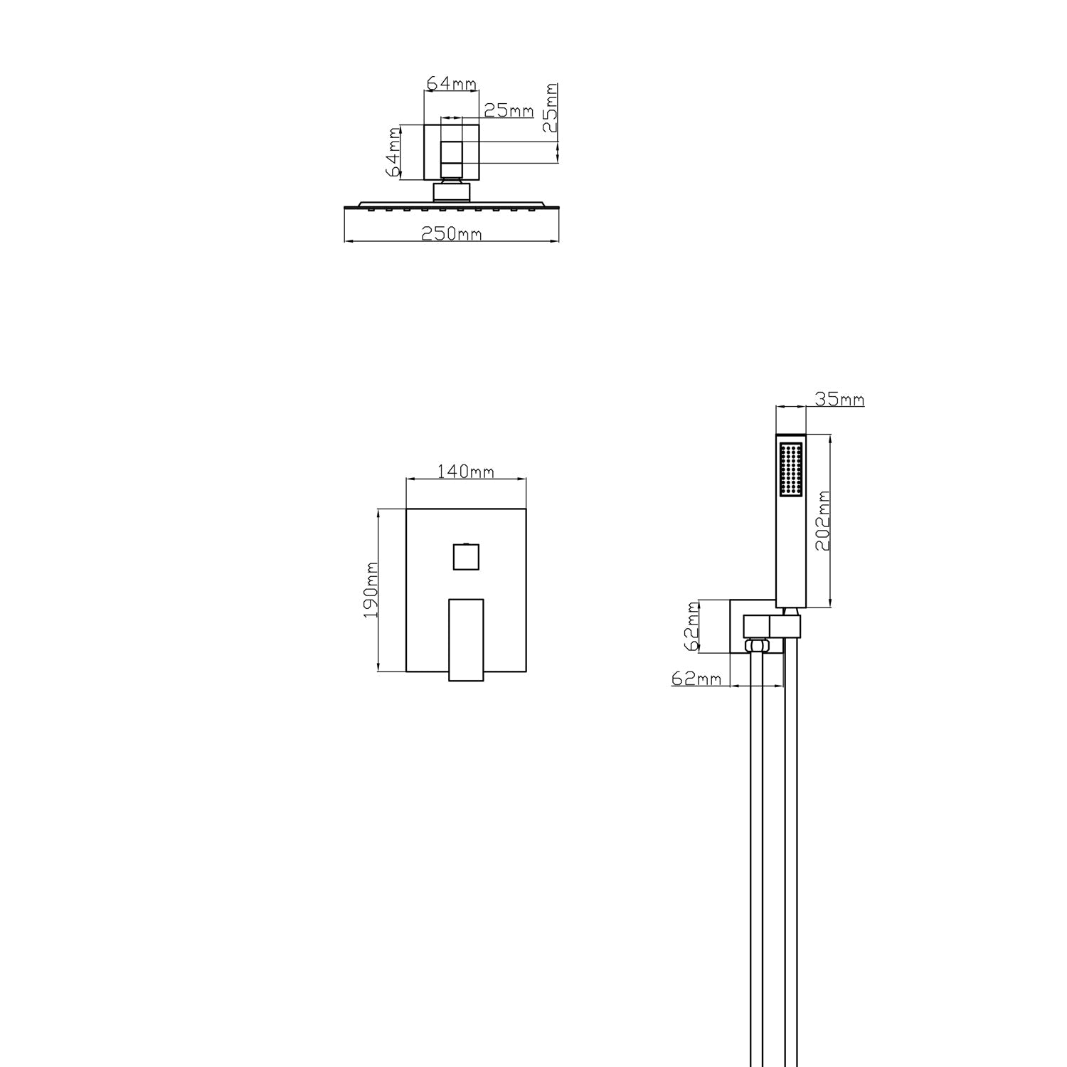 ROBINET DE DOUCHE - D30 CHROME (PROMO)