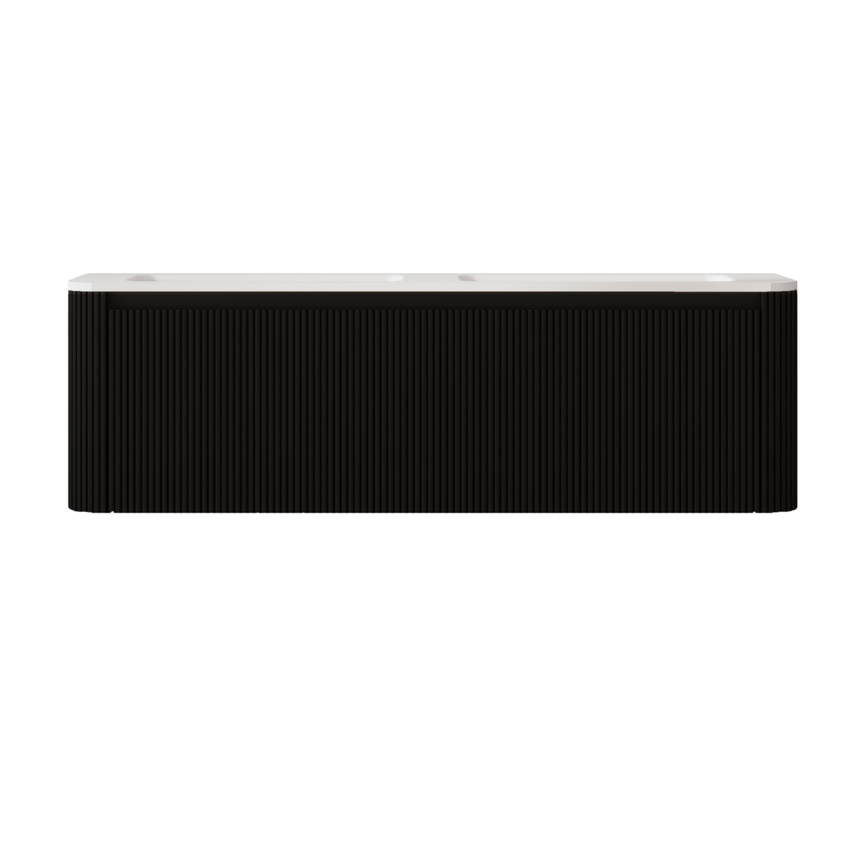 VANITY GERIAN - DOUBLE 60" SINK WHITE COUNTERTOP