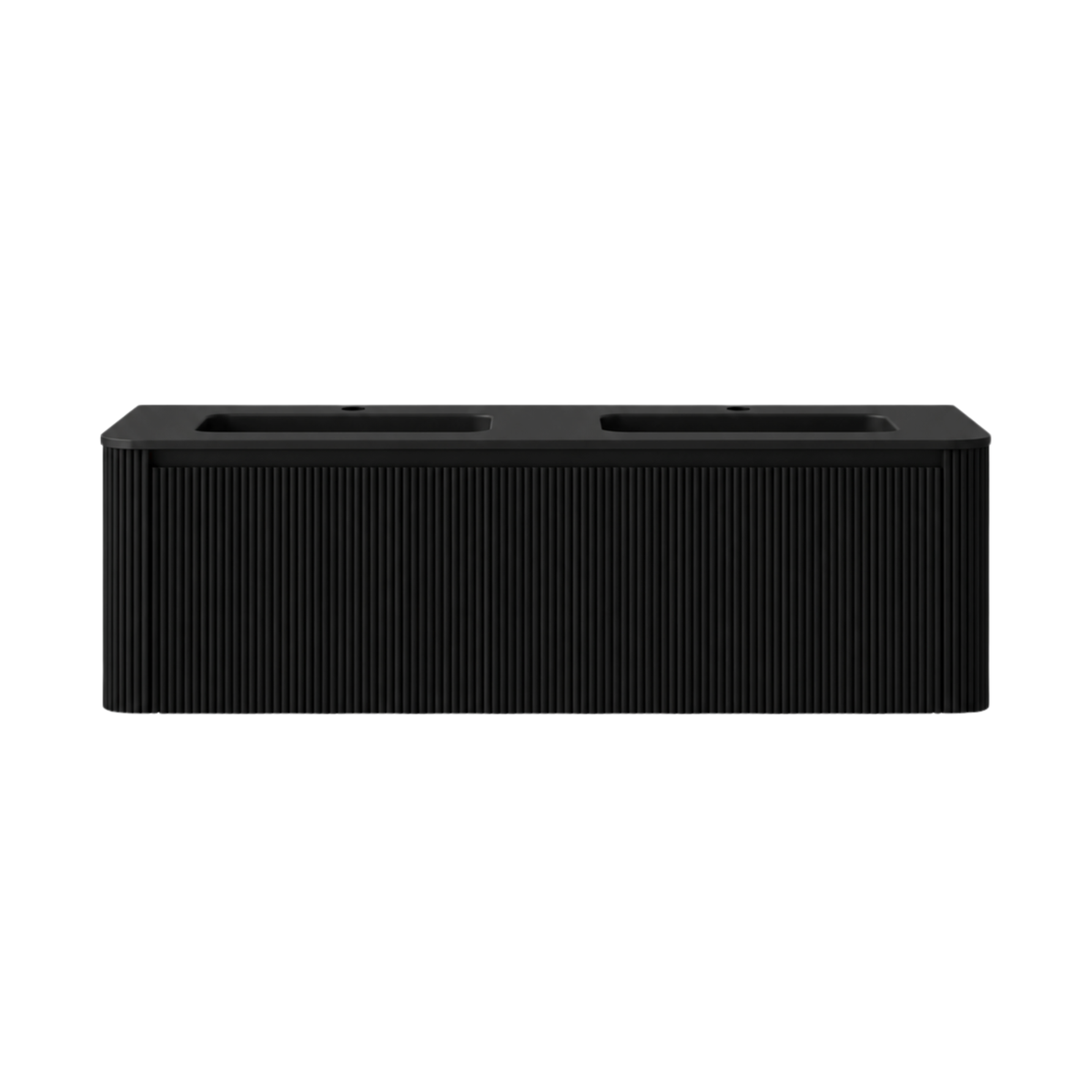 VANITY GERIAN - DOUBLE 60" SINK BLACK COUNTERTOP