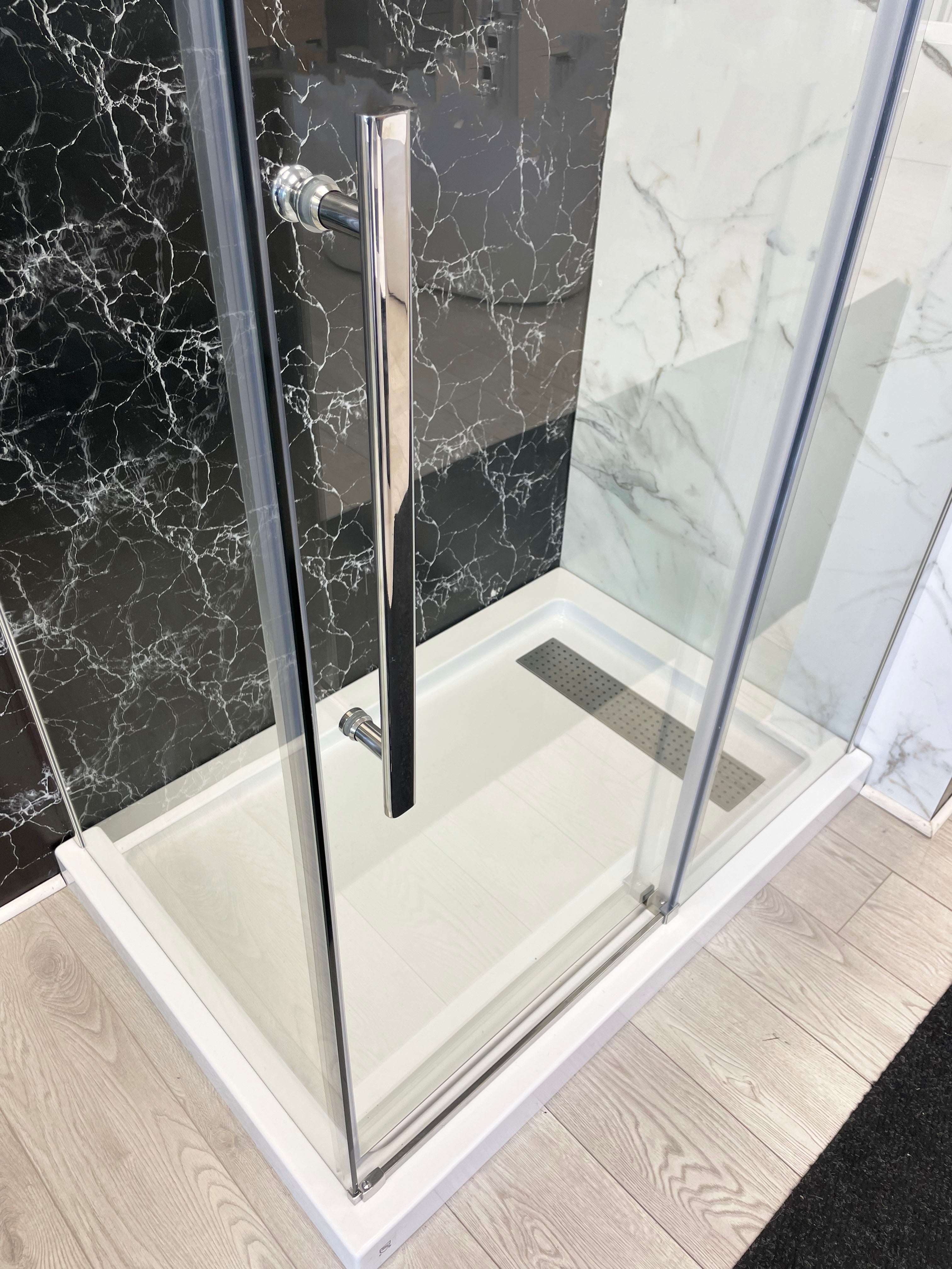 SLIDING DOOR CORNER SHOWER - MATEO 8MM (PROMO)