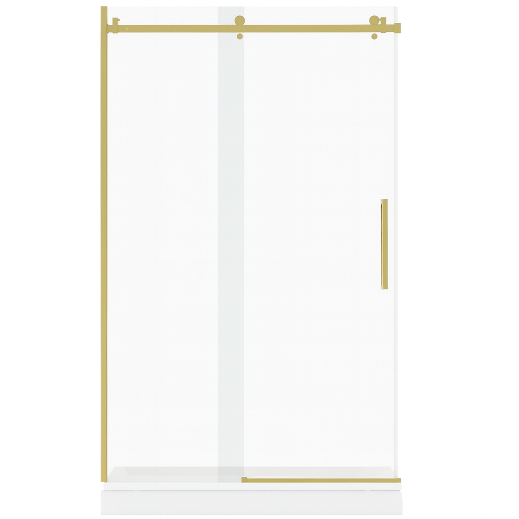 SLIDING SHOWER DOOR - MIKOTO 10MM BRUSHED GOLD