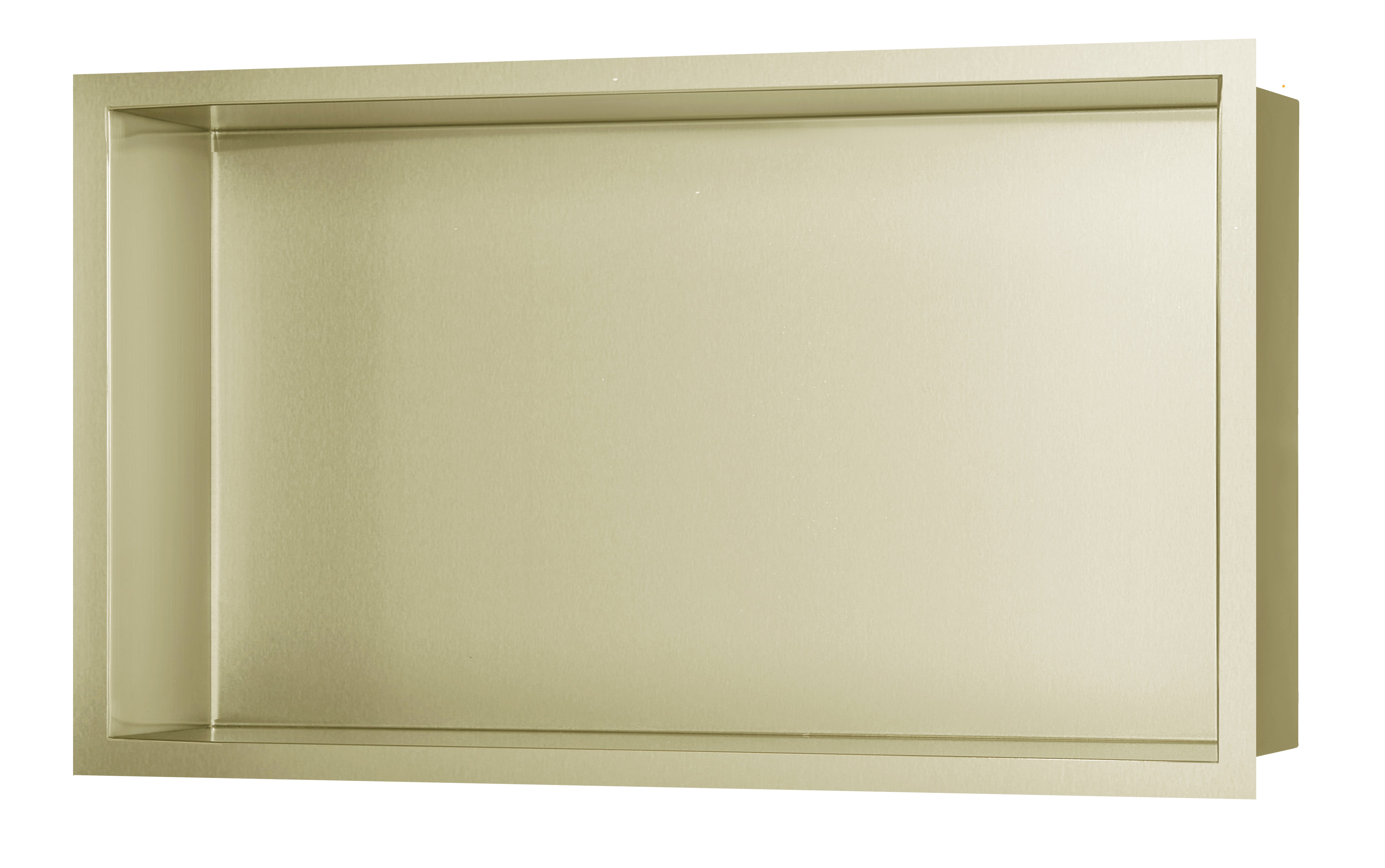 SHOWER WALL NICHE - 12 X 24" BRUSHED GOLD