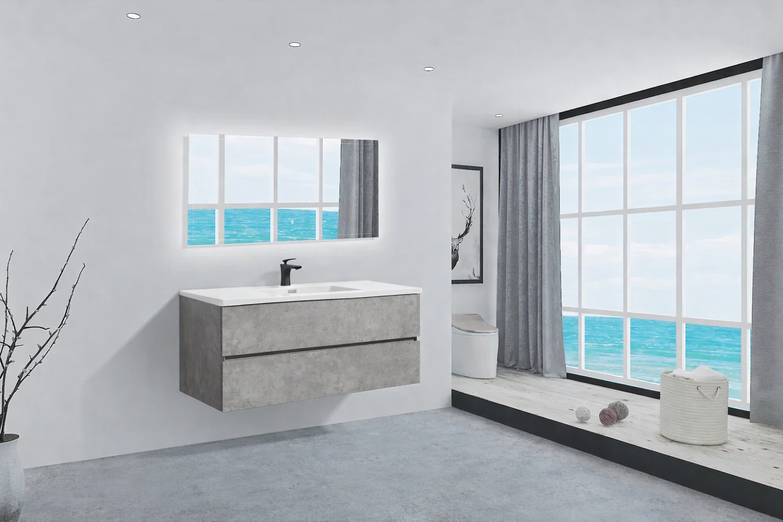 VANITY NOVA - 48" WHITE