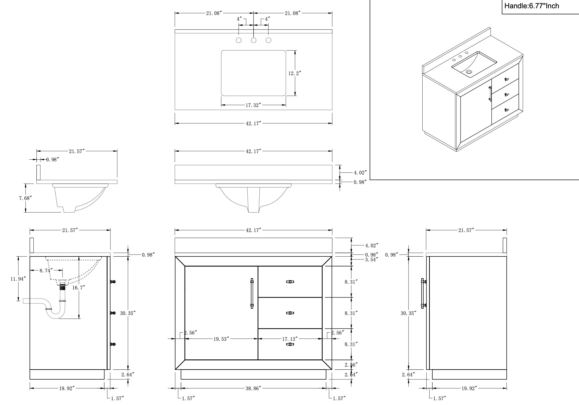 VANITY VA70 - 42"