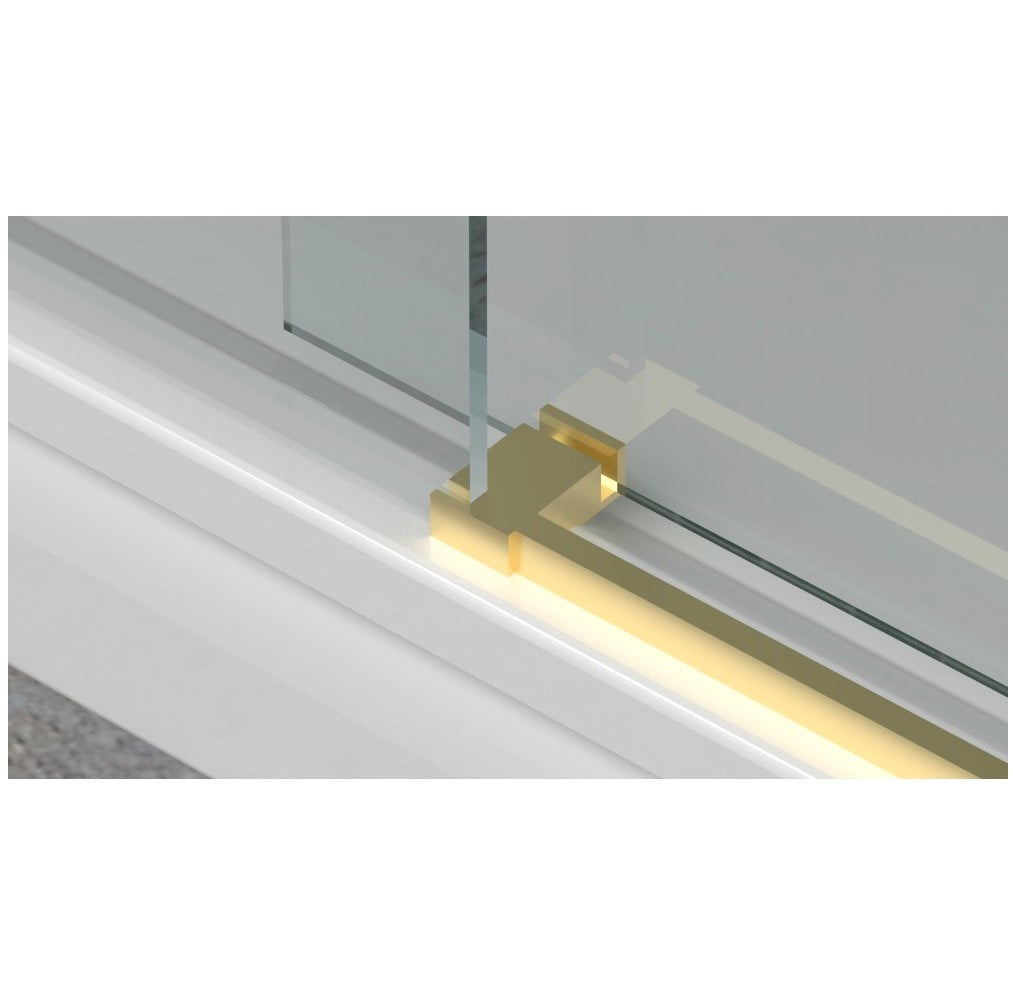 SLIDING SHOWER - MYTO 10MM BRUSHED