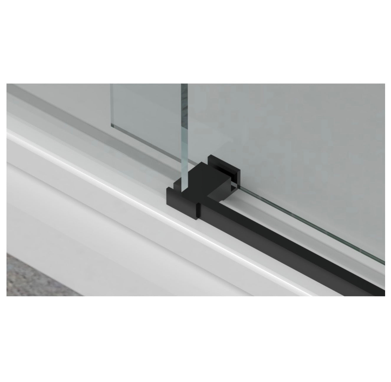 MYTO SLIDING SHOWER DOOR - 10MM BLACK