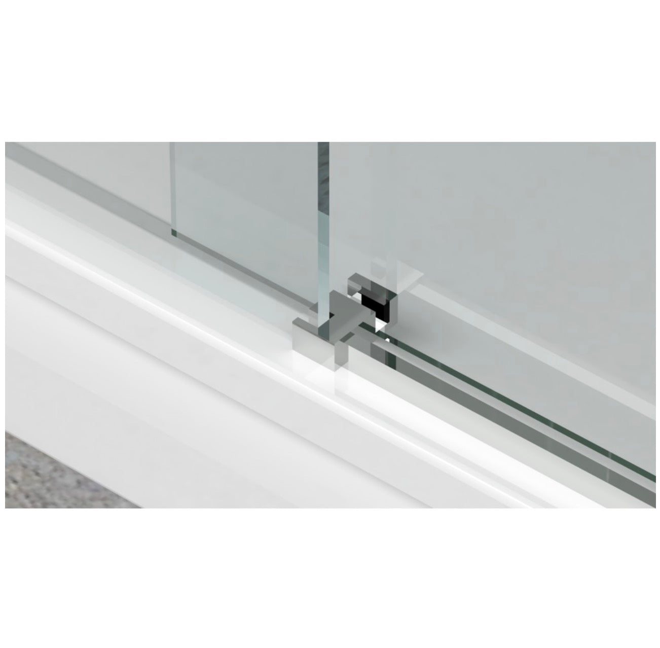 SLIDING SHOWER DOOR - MIKOTO 10MM CHROME