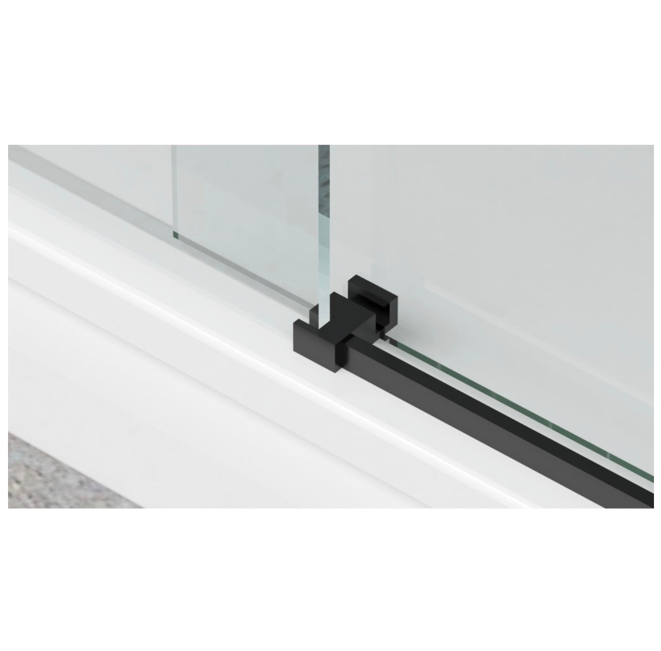 SLIDING SHOWER DOOR - MIKOTO 10MM BLACK