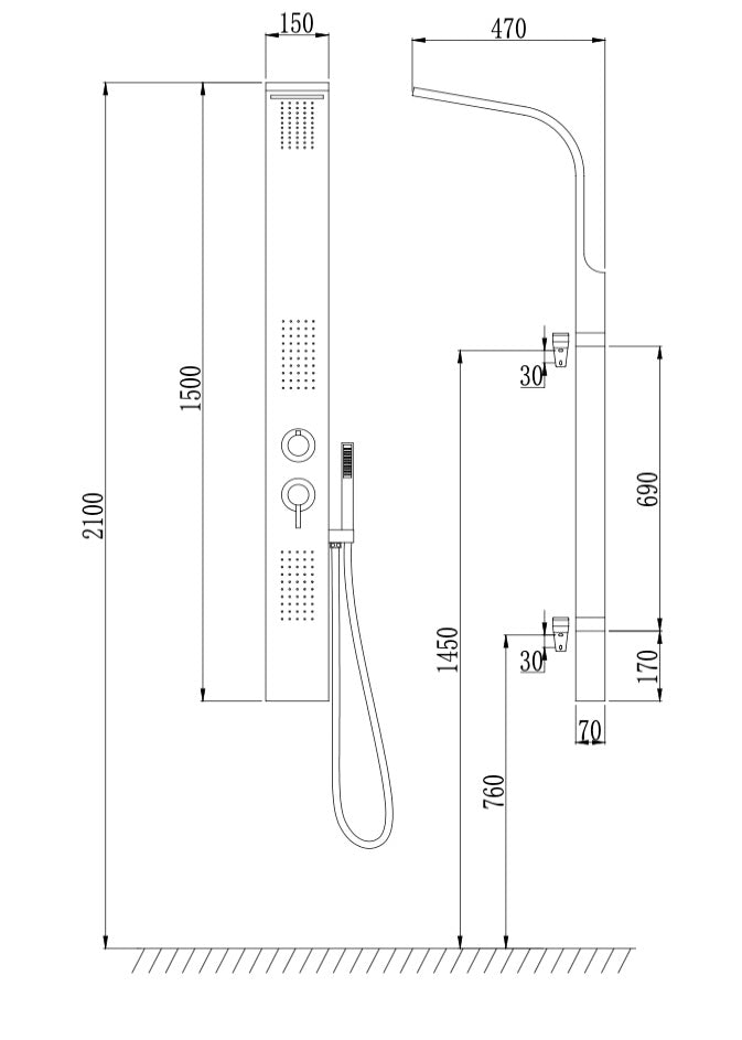 SHOWER COLUMN - S205 (PROMO)