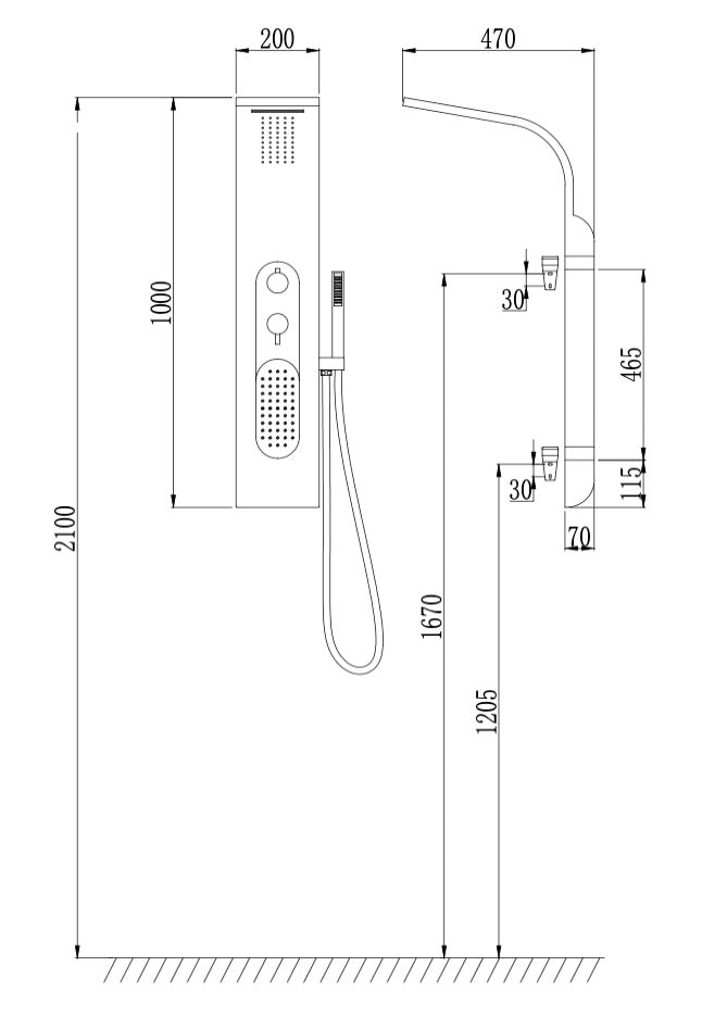 COLONNE DE DOUCHE AL60 (PROMO)