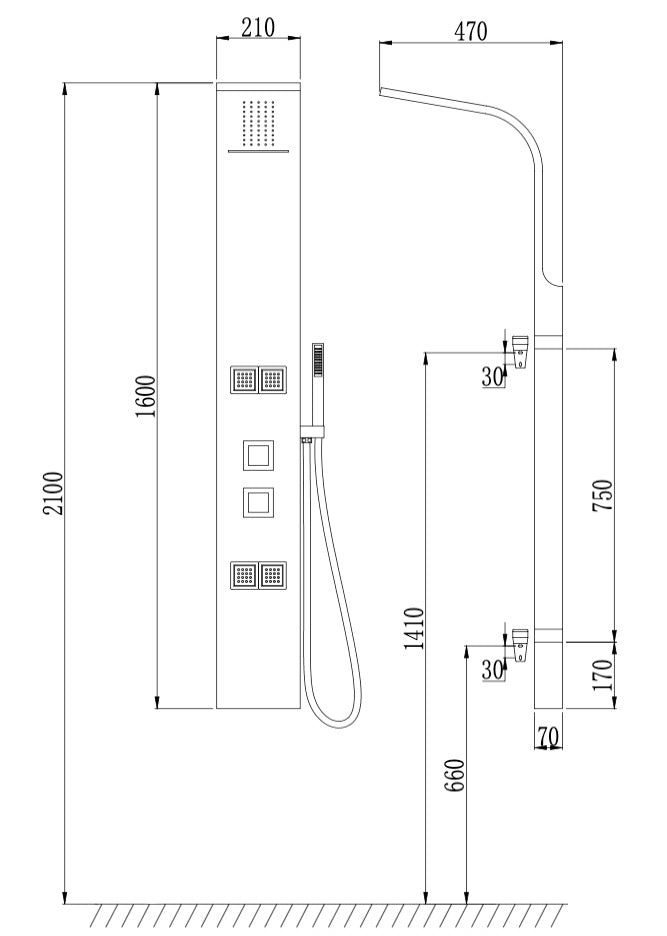 COLONNE DE DOUCHE S109