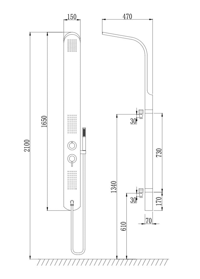 SHOWER COLUMN - AL50B