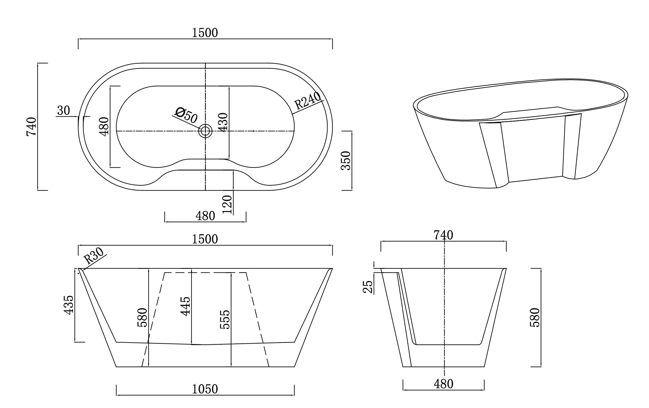 FREESTANDING BAIN - LEO