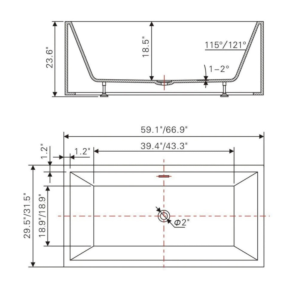 FREESTANDING BATHTUB - MILOS