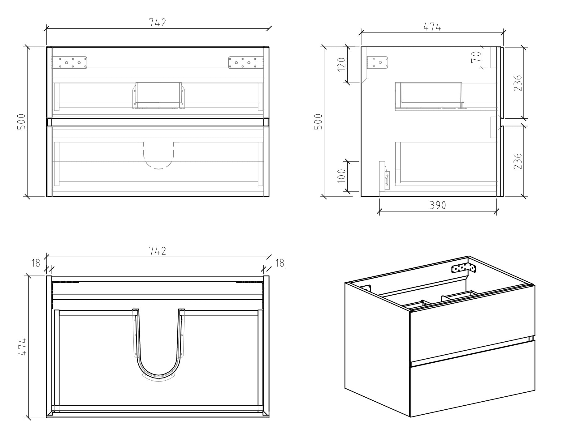 VANITY NOVA - 30" WHITE