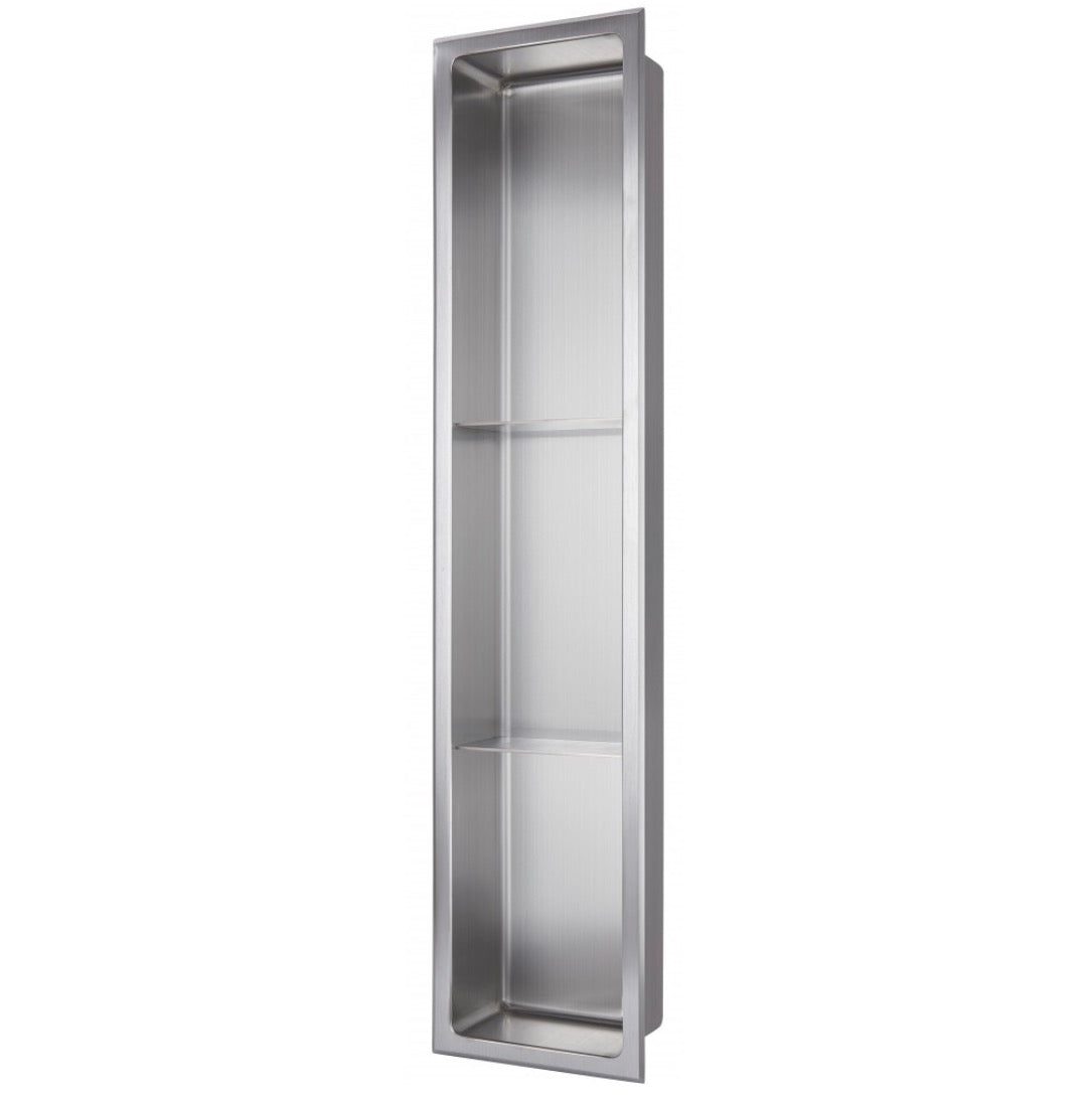 NICHE DE DOUCHE - 8 X 36" BROSSÉ (AVEC TABLETTES)