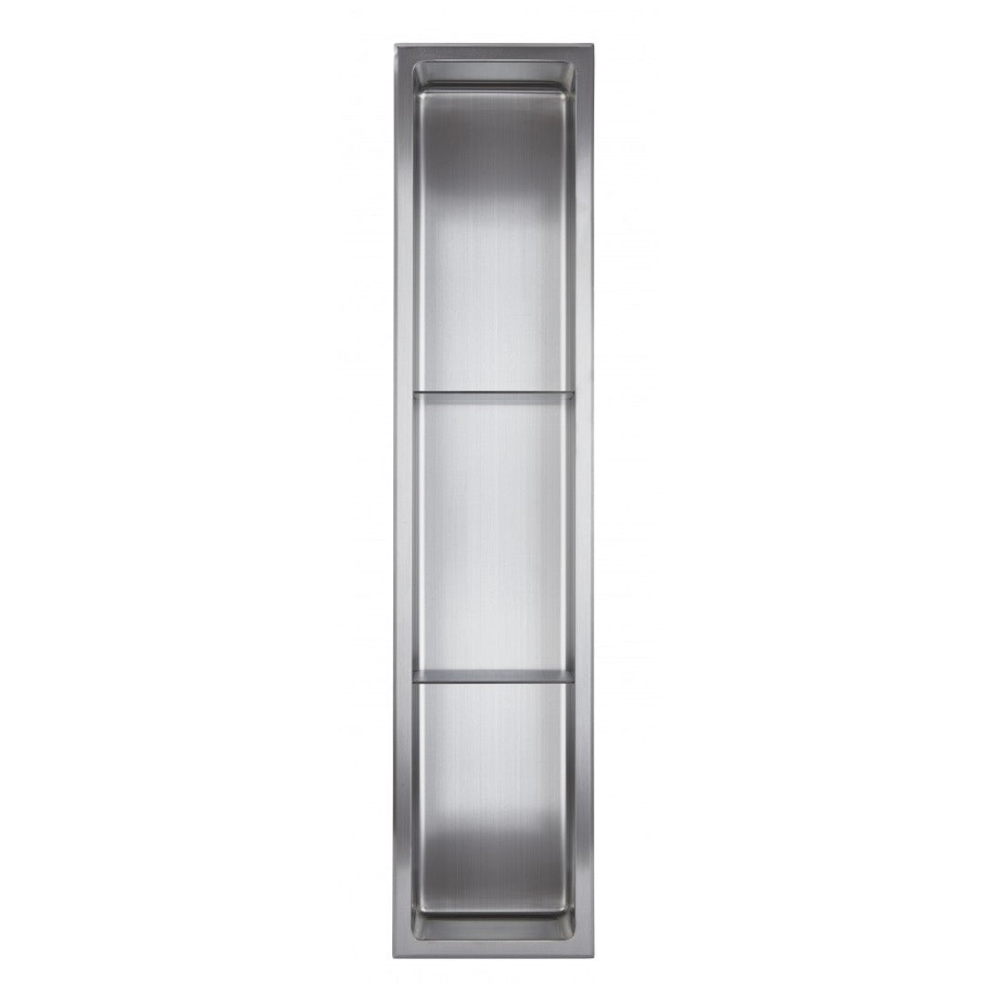 NICHE DE DOUCHE - 8 X 36" BROSSÉ (AVEC TABLETTES)