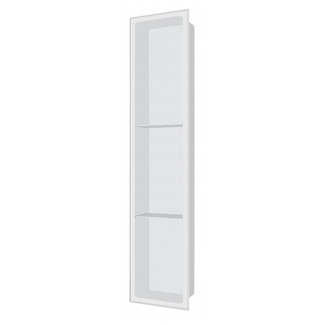 NICHE DE DOUCHE - 8 X 36" BLANC (AVEC TABLETTES)