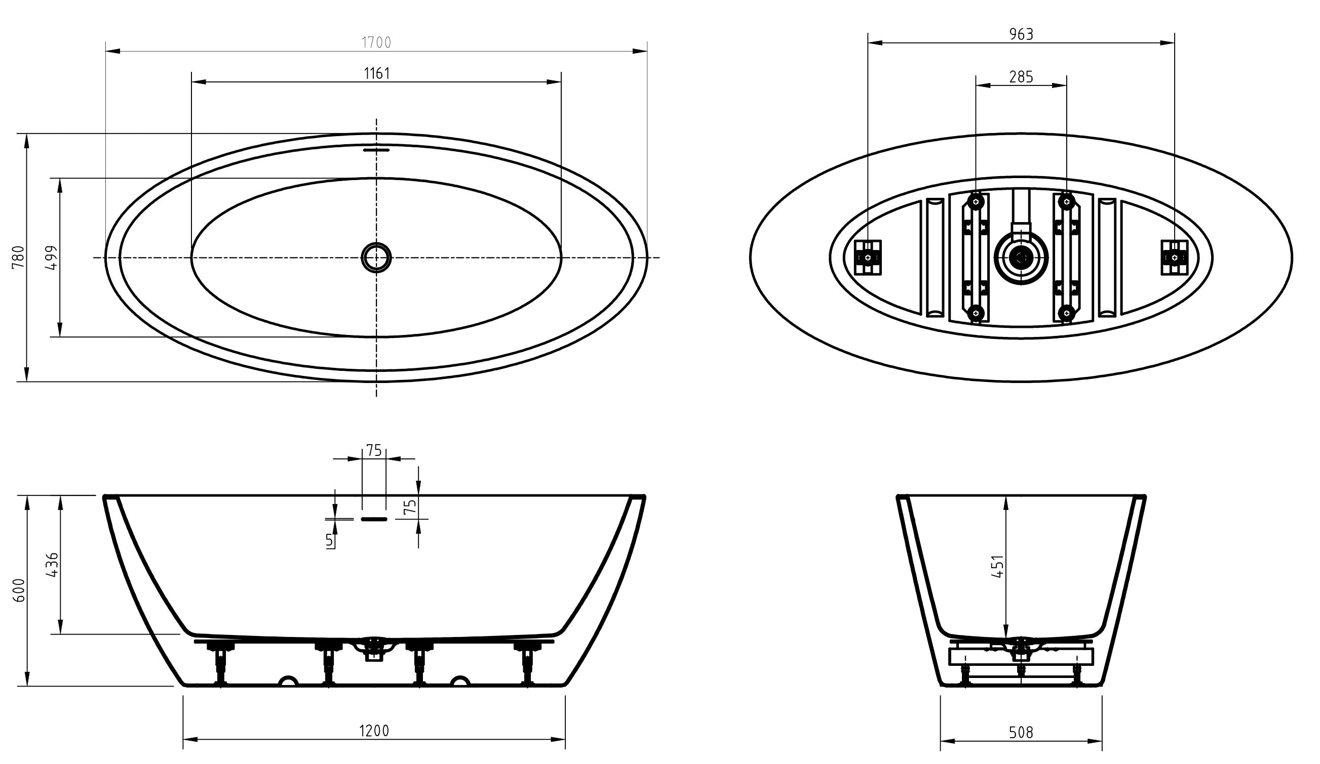 FREESTANDING BATHTUB - VELAR