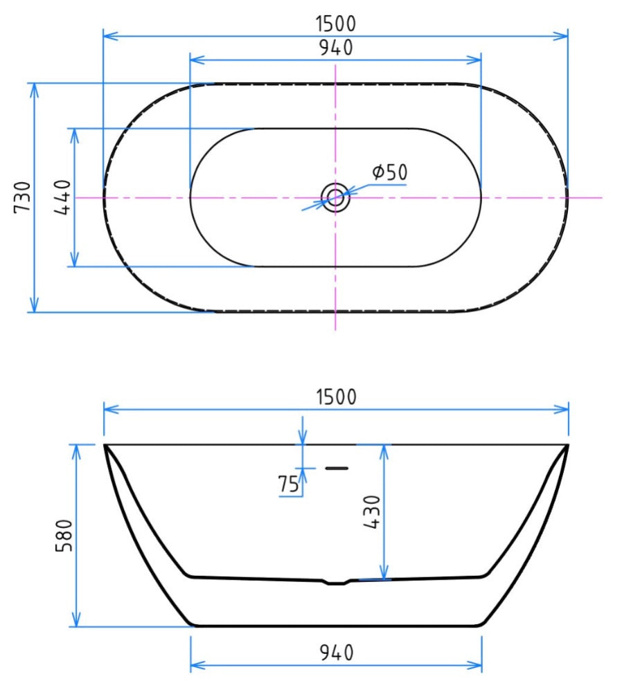 FREESTANDING BATHTUB - HERMA