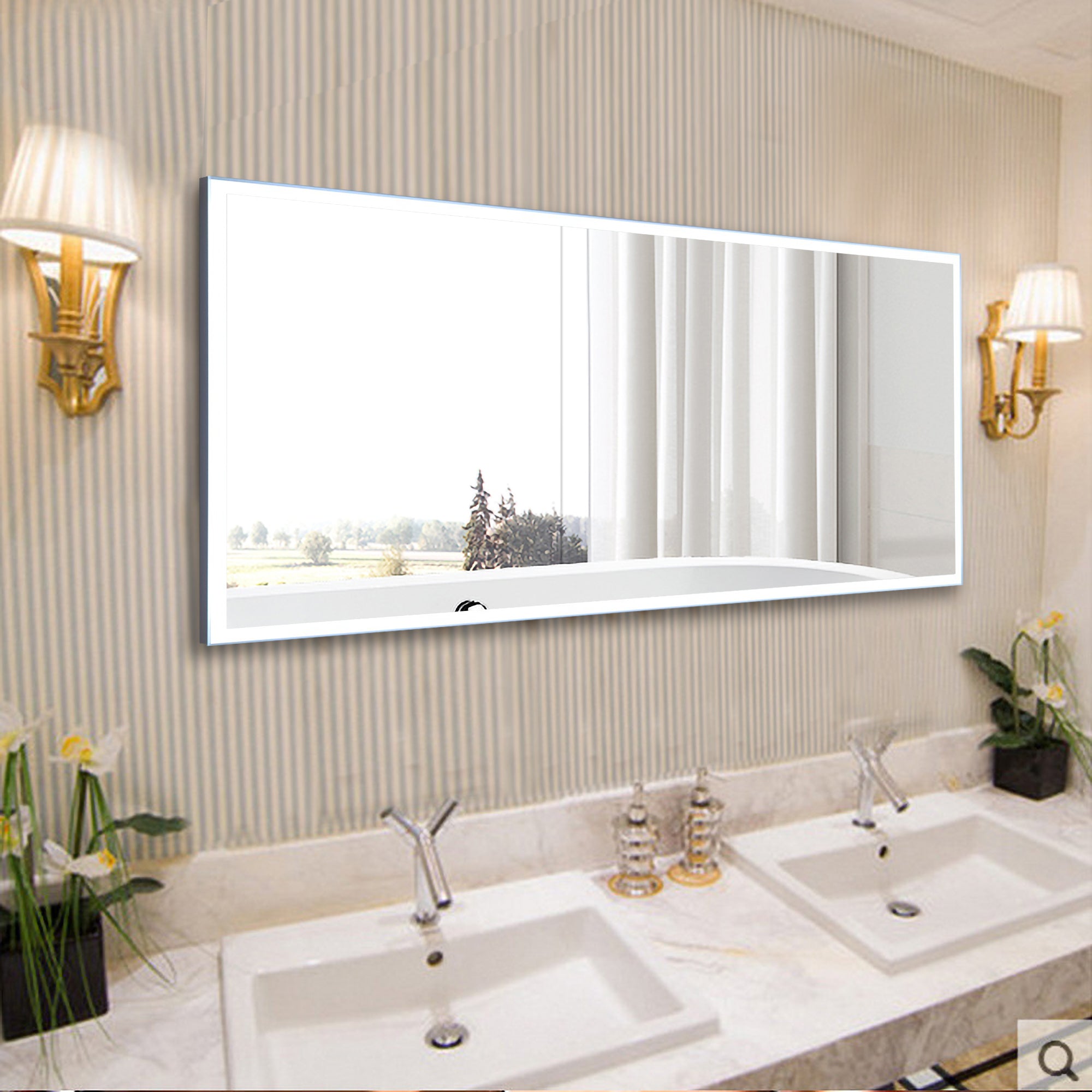 Miroir salle de bain LED Dovina (60x80cm.) - Nordlux 
