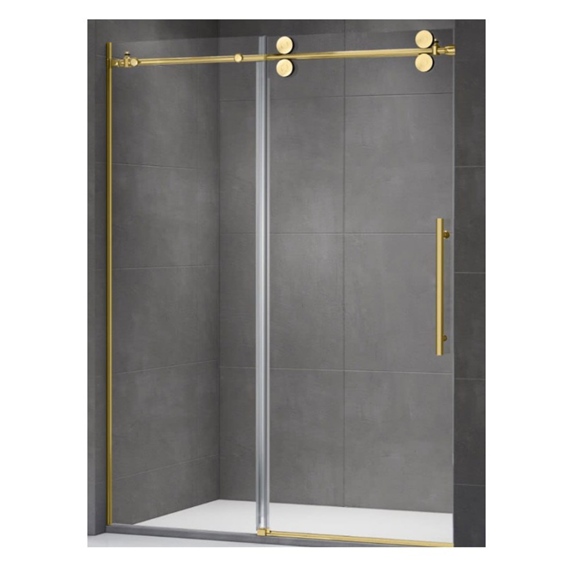 SLIDING DOOR - ZARO BRUSHED GOLD 8MM