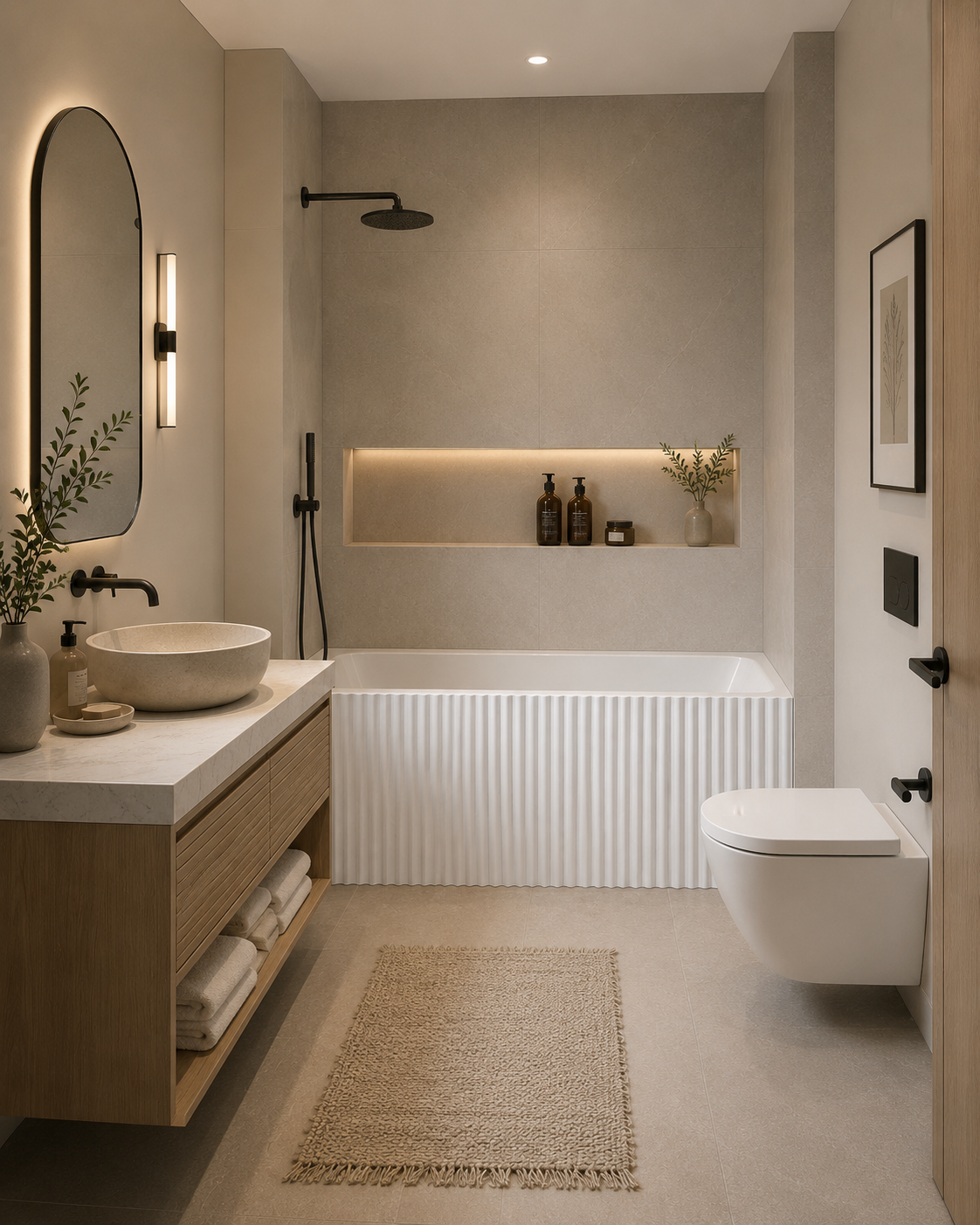 BAIGNOIRE ALCOVE ZENNO - 60 X 30" CANNELÉ