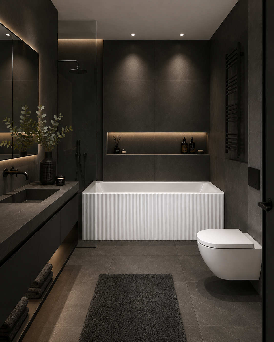 BAIGNOIRE ALCOVE ZENNO - 60 X 30" CANNELÉ