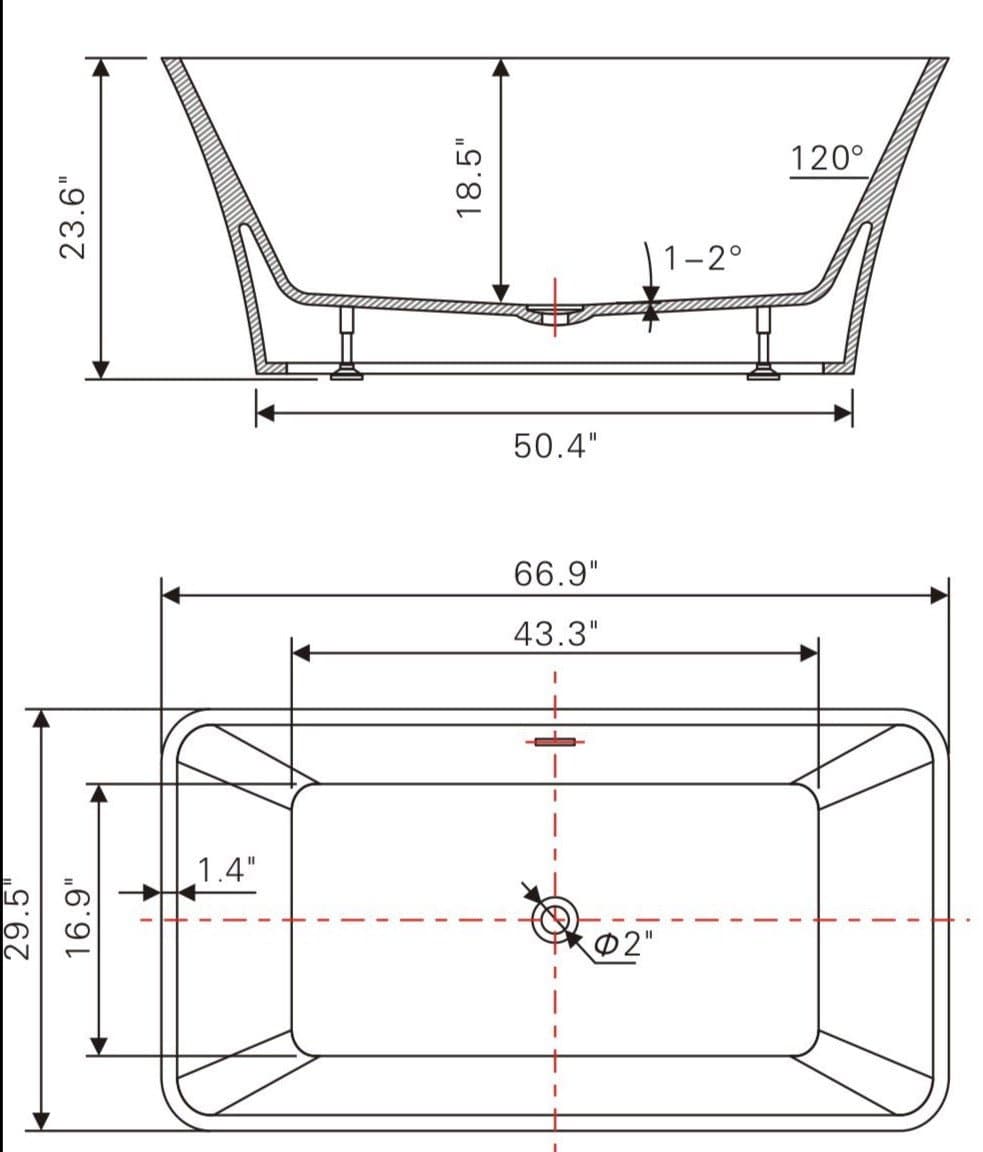 BAIN AUTOPORTANT - V6820 - SALLE DE BAIN VODA