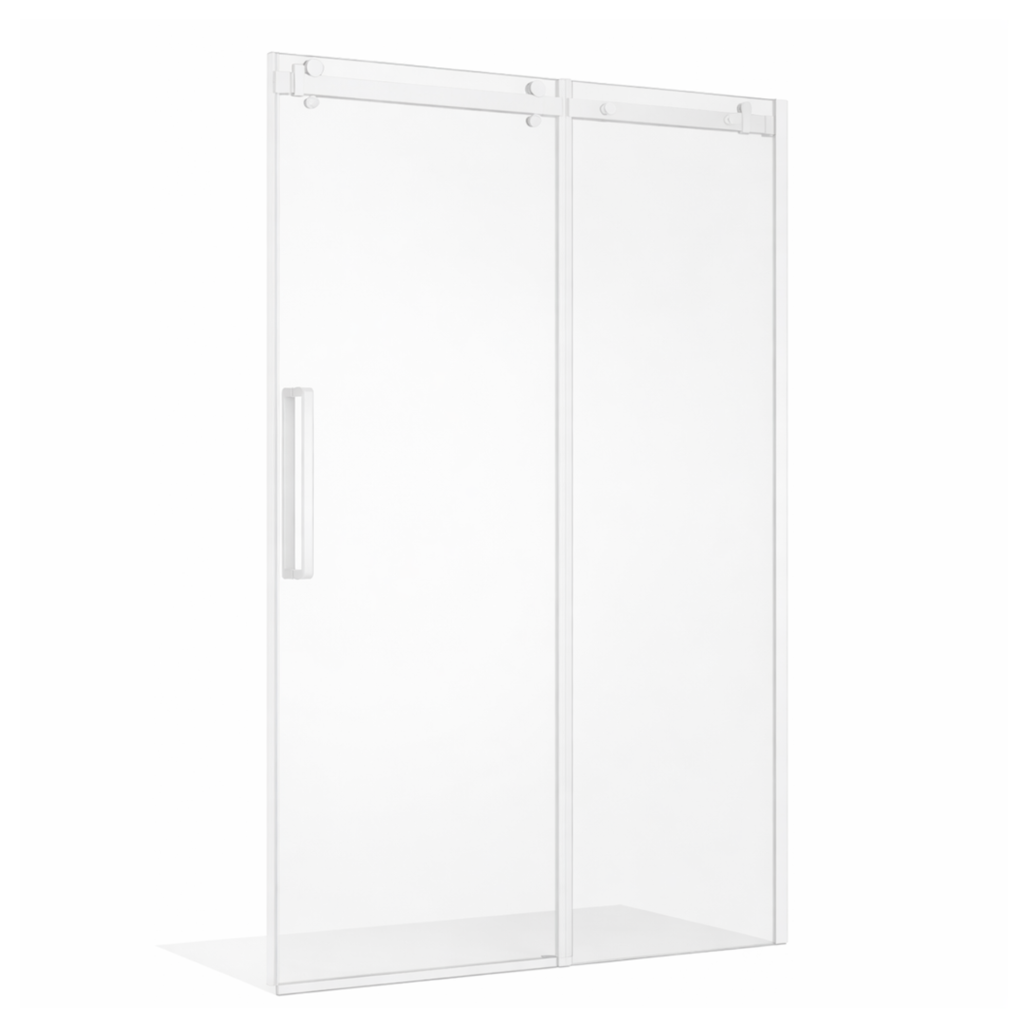 PORTE DE DOUCHE COULISSANTE - MIKOTO 10MM BLANC