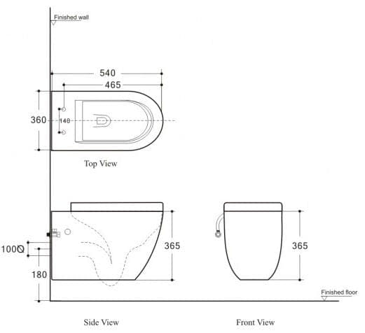 TOILETTE - MURO - SALLE DE BAIN VODA