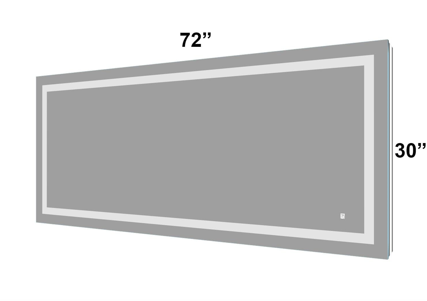 MIROIR LED DL72 - 72 x 30" - SALLE DE BAIN VODA